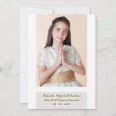 Ik herinner me mijn eerste communie Abstract Feestdagenkaart (Voorkant)