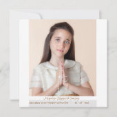 Ik herinner me mijn eerste mededeling Abstract Kaart (Voorkant)