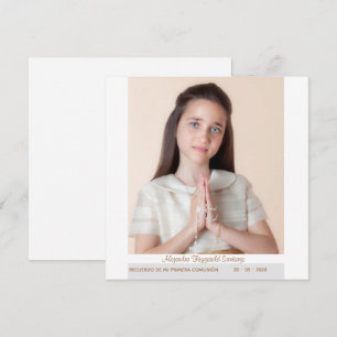 Ik herinner me mijn eerste mededeling Abstract Kaart