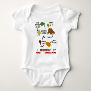 Ik herinner me mijn eerste Thanksgiving Romper