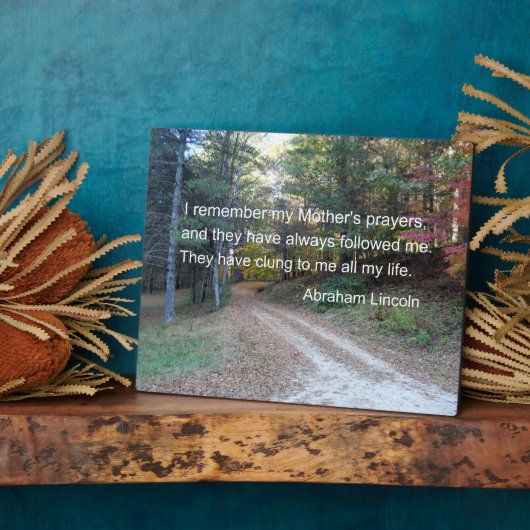 Ik herinner me mijn moeders gebeden... fotoplaat (Zijkant)