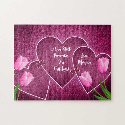 Ik herinner me onze eerste kus of Jouw tekst Legpuzzel (Horizontaal)