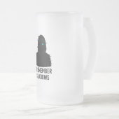 Ik herinner me Shadows - Glitched Hooded Figure De Matglas Bierpul (Voorkant rechts)