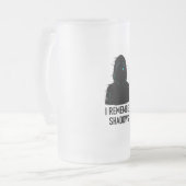 Ik herinner me Shadows - Glitched Hooded Figure De Matglas Bierpul (Voorkant links)