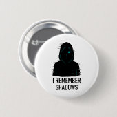 Ik herinner me Shadows - Glitched Hooded Figure De Ronde Button 5,7 Cm (Voorkant /achterkant)