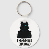 Ik herinner me Shadows - Glitched Hooded Figure De Sleutelhanger (Voorkant)