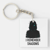 Ik herinner me Shadows - Glitched Hooded Figure De Sleutelhanger (Voorkant)