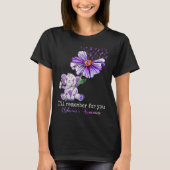 Ik herinner me voor je Alzheimer's Awareness Cute  T-shirt (Voorkant)