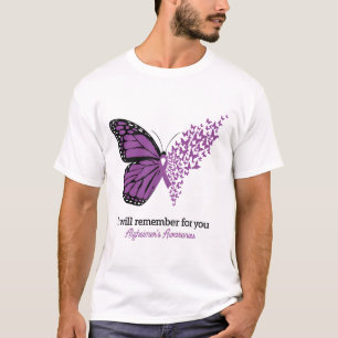 Ik herinner me voor je Alzheimer's bewustzijn T-shirt