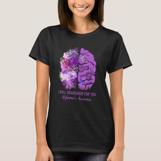 Ik herinner me voor jullie Brain Alzheimer's Aware T-shirt (Voorkant)