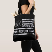 Ik herken als niet-republikeinse Amerikaanse vlag Tote Bag (Dichtbij)
