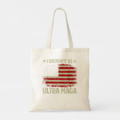 Ik herken als ultramaga patriottische Amerikaanse  Tote Bag (Achterkant)