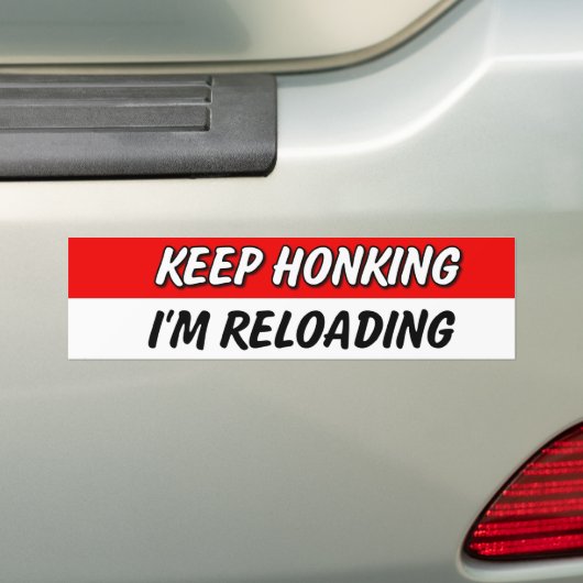 Ik herlaaid Bumpersticker. Bumpersticker (Op auto)
