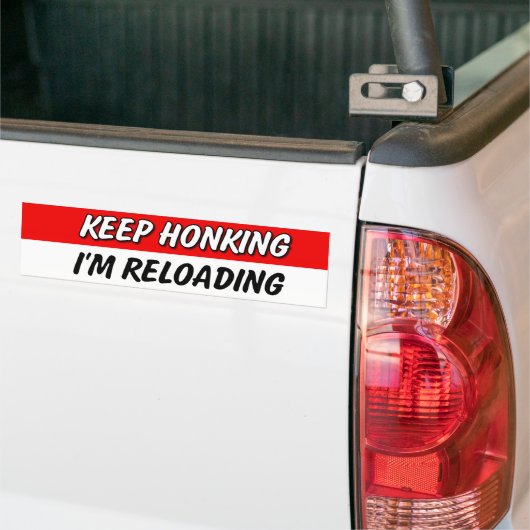 Ik herlaaid Bumpersticker. Bumpersticker (Op Truck)