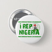 Ik herp Nigeria Ronde Button 5,7 Cm (Voorkant /achterkant)