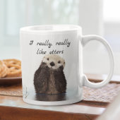 Ik hield echt van otters schattige dieren koffiemok