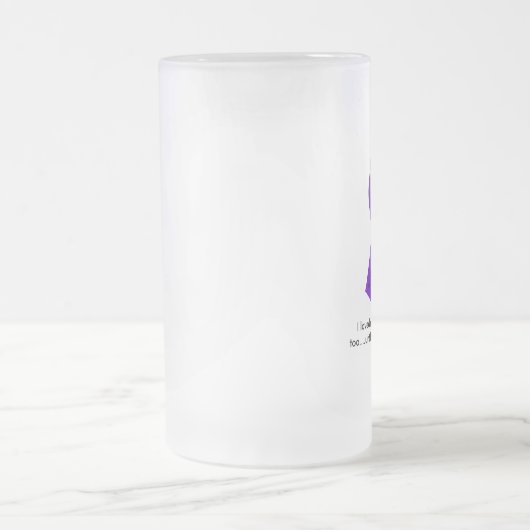 Ik hield ook van mijn Breast Implantaten....u... Matglas Bierpul (Center)