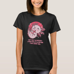 Ik hield van Axolotl voor ze kool salamander H war T-shirt