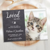 Ik hield van haar eerste aangepaste foto Rustic Pe Save The Date