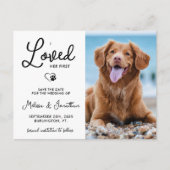 Ik hield van haar eerste aangepaste foto-weddensch aankondigingskaart (Voorkant)