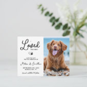 Ik hield van haar eerste aangepaste foto-weddensch aankondigingskaart (Staand voorkant)