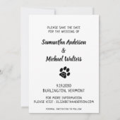 Ik hield van haar eerste aangepaste foto-weddensch save the date (Achterkant)