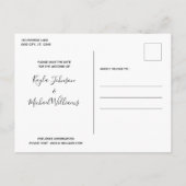 Ik hield van haar eerste, elegante moderne hondenw aankondigingskaart (Achterkant)