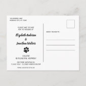 Ik hield van haar eerste foto-hondenweddenschap, s aankondigingskaart (Achterkant)