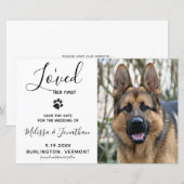 Ik hield van haar eerste hondenweddenschap om de b (Voorkant / Achterkant)