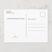 Ik hield van haar eerste moderne foto Dog Verlovin Uitnodiging Briefkaart (Achterkant)