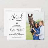 Ik hield van haar eerste moderne foto van Paarden, Aankondigingskaart (Voorkant / Achterkant)