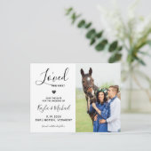 Ik hield van haar eerste moderne foto van Paarden, Aankondigingskaart (Staand voorkant)