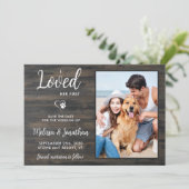 Ik hield van haar eerste persoonlijke foto van Rus Save The Date (Staand voorkant)