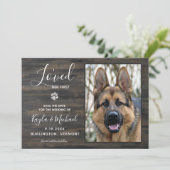 Ik hield van haar eerste roestvrijgezelle foto bru save the date (Staand voorkant)