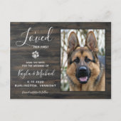 Ik hield van haar eerste roestvrijgezelle foto van aankondigingskaart (Voorkant)