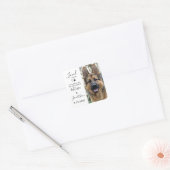 Ik hield van haar eerste weddenschap met Pet Dog.. Vierkante Sticker (Envelop)