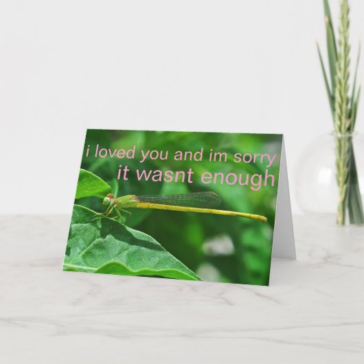 Ik hield van je kaart (Voorkant)