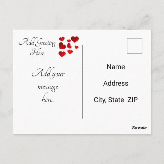 Ik hield van je op het moment dat ik je zag... briefkaart (Achterkant)