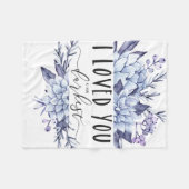 Ik hield van je op je donkerste fleece deken (Voorkant (Horizontaal))