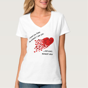 Ik hield van je vanaf het moment dat ik je zag t-shirt