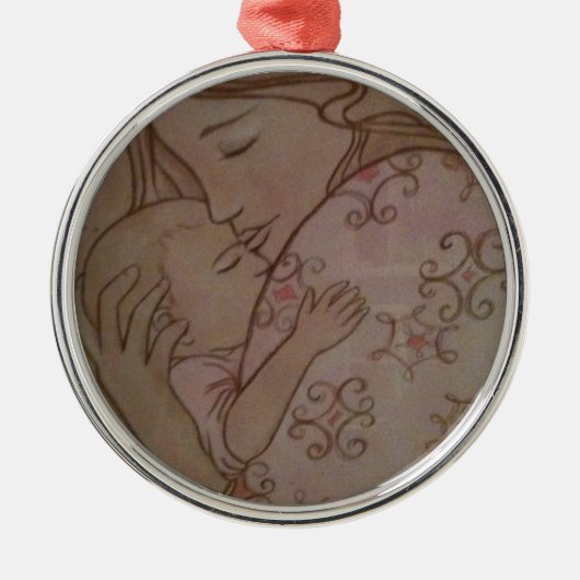 Ik hield van je voordat ik je ontmoette. metalen ornament (Voorkant)