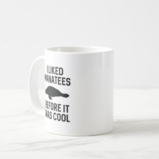 Ik hield van Manatees Koffiemok (Voorkant links)