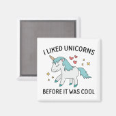 Ik hield van Unicorns Magneet (Voorkant / Achterkant)