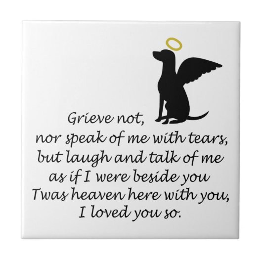 Ik hield zo van je tegeltje (Voorkant)