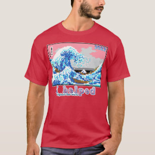 Ik hielp bij het plaatsen van de golf t-shirt