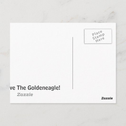 Ik hielp de Goldeneagle van het oude Orchard stran Briefkaart (Achterkant)