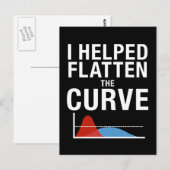 Ik hielp de kromme sociale vervorming te verzachte briefkaart (Voorkant / Achterkant)