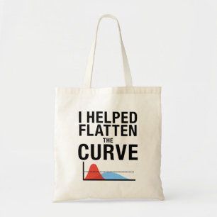 Ik hielp de kromme sociale vervorming te verzachte tote bag