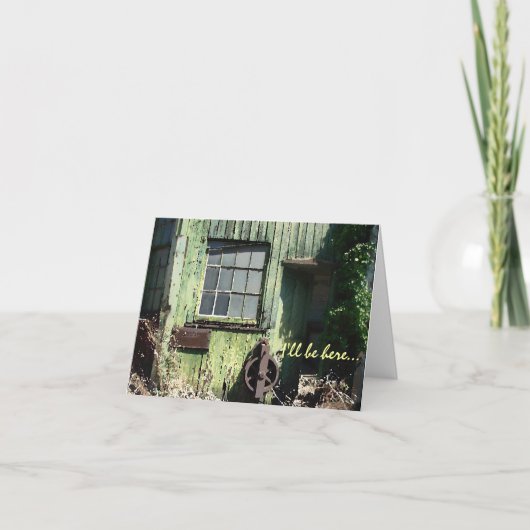 Ik hier zijn=zal=… U bent de Wachttijd waard Kaart (Voorkant)