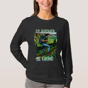 Ik Hike Liever    Meisje op de A.T. T-shirt